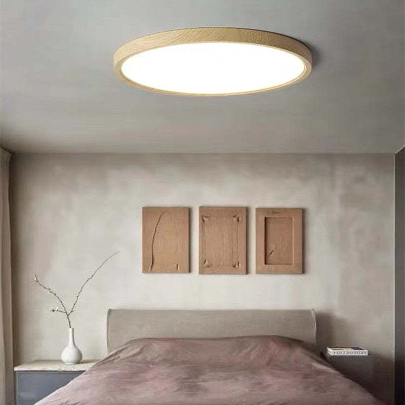 Ceiling Light Wood Finish Wabi Sabi